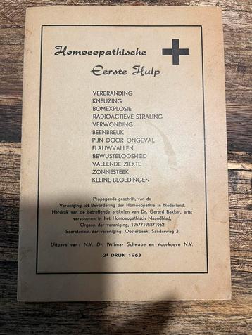 Homoeopathische Eerste Hulp".- dr. G. Bakker beschikbaar voor biedingen