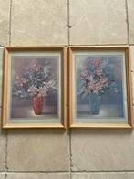 2 schilderijtjes, Huis en Inrichting, Ophalen of Verzenden, Zo goed als nieuw, Hout, Minder dan 50 cm