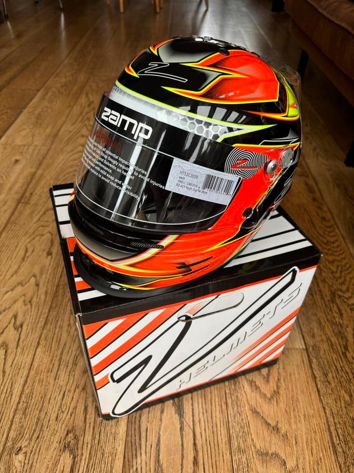 Zamp RZ42Y Kart helm Jeugd - Maat 56, Auto diversen, Autosport-onderdelen, Zo goed als nieuw, Ophalen of Verzenden