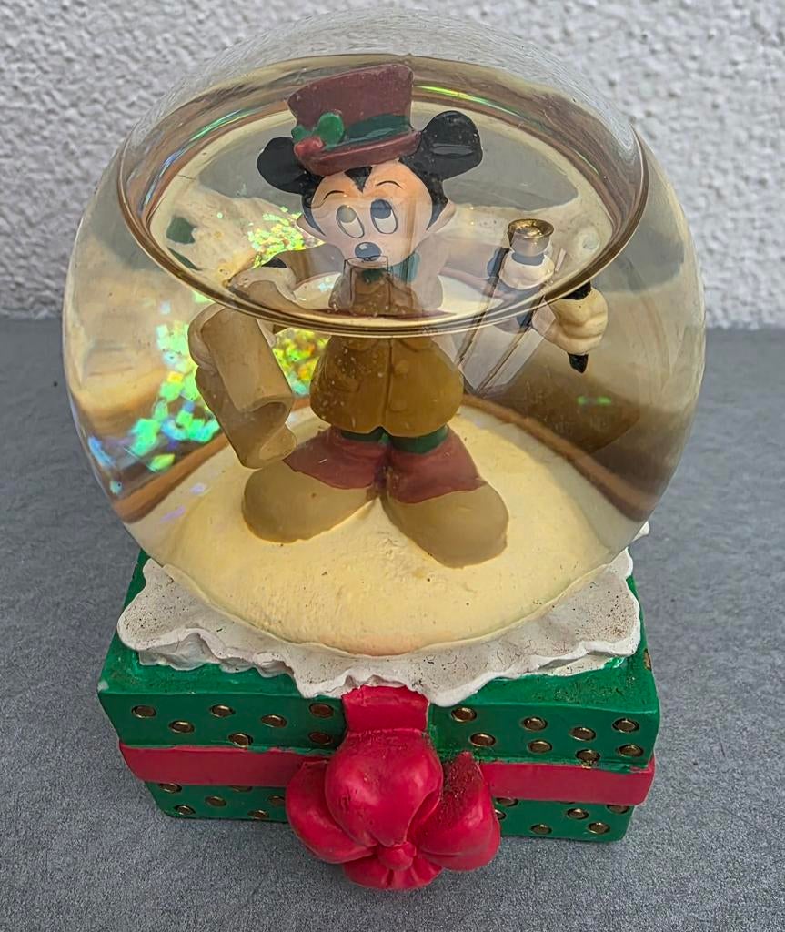 Mickey Mouse Sneeuwbol - Vintage Disney, Ophalen of Verzenden, Mickey Mouse, Beeldje of Figuurtje