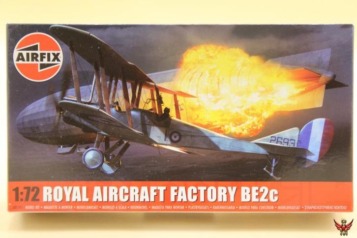 ROWASP | Airfix 1/72 Royal Aircraft Factory BE2c, Hobby en Vrije tijd, Modelbouw | Vliegtuigen en Helikopters, Nieuw, Vliegtuig
