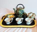 Vintage schelp thee servies Japan jaren 50 majolica, Antiek en Kunst, Antiek | Servies compleet, Ophalen of Verzenden