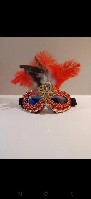 Handgemaakte Carnaval Skibril beschikbaar voor biedingen