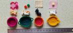 Gouden mandjes met  diverse poppenhuis-dieren, Verzamelen, Poppenhuizen en Toebehoren, Ophalen of Verzenden, Nieuw, Decoratie