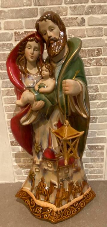 Keramiek beeld Kerst Jozef, Maria en Jezus. beschikbaar voor biedingen
