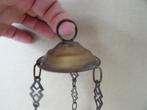 Antiek wierookvat antieke koperen wierooklamp kerk 45cm 1850, Ophalen of Verzenden