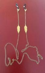 Goudkleurig brillenkoord met blaadjes, Ophalen of Verzenden, Nieuw, Overige kleuren, Overige merken