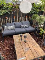 Mooie aluminium  lounge tuinbank zwart, Tuin en Terras, Tuinsets en Loungesets, Ophalen, Zo goed als nieuw, Aluminium