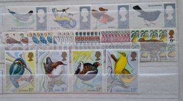 Vogelpostzegels Verenigd Koninkrijk beschikbaar voor biedingen