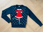 Blauwe Kersttrui maat 134 140, Verzenden, Jongen of Meisje, Trui of Vest, Zo goed als nieuw