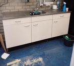 Eenvoudige Rechte Keuken, Huis en Inrichting, Keuken | Complete keukens, Ophalen, Gebruikt, Wit, Enkelwandige keuken