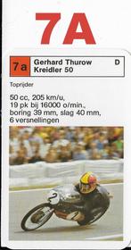 K45 motorkaartje 7A --  kreidler 50 /gerhard thurow, Ophalen of Verzenden, Zo goed als nieuw, Motoren