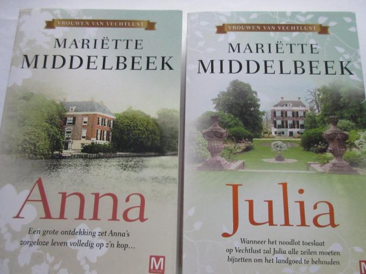 Mariëtte Middelbeek -1: ANNA   en 2: JULIA, Boeken, Romans, Zo goed als nieuw, Nederland, Ophalen of Verzenden