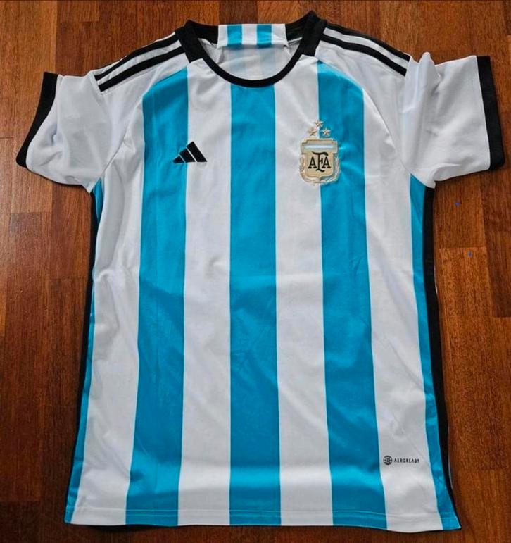 Argentinië Voetbalshirt - Maat M, Kleding | Heren, Sportkleding, Zo goed als nieuw, Voetbal, Maat 48/50 (M), Blauw, Ophalen of Verzenden