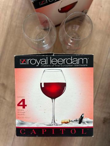 Royal Leerdam Ronda Rode Wijnglazen - Set van 7 beschikbaar voor biedingen