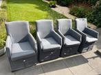 4 eetkamerstoelen, GRATIS, Huis en Inrichting, Stoelen, Ophalen, Gebruikt, Vier, Stof