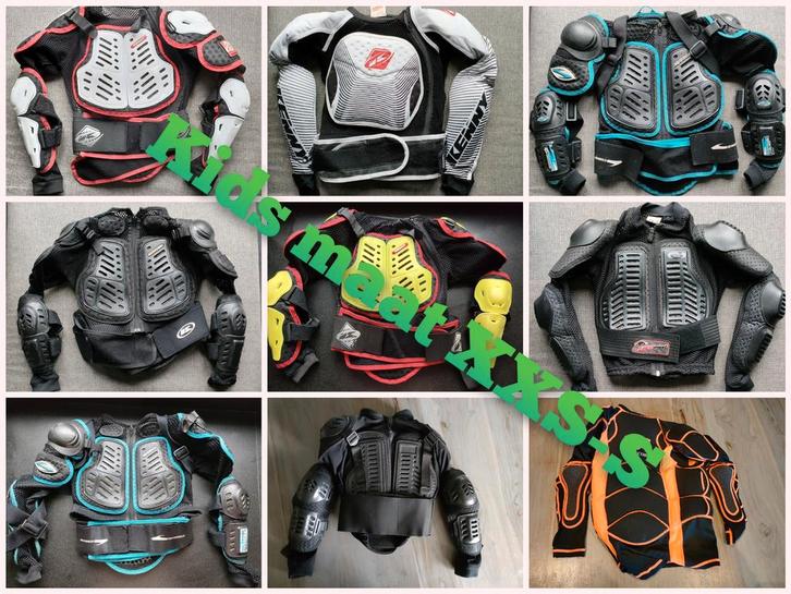 Diverse bodyprotectors maat S of M kids kinderen, Motoren, Kleding | Motorkleding, Motorcrosskleding, Kinderen, Tweedehands, Ophalen of Verzenden