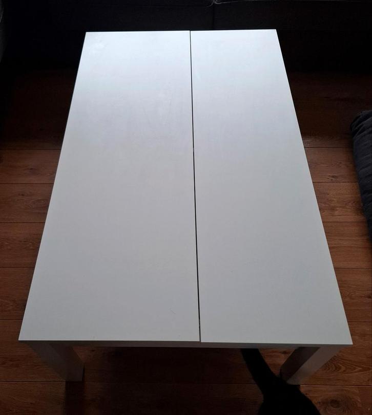 Ikea Trulstorp Salontafel Wit met Opbergruimte, Huis en Inrichting, Tafels | Salontafels, Gebruikt, Minder dan 50 cm, 50 tot 100 cm