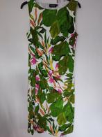 Promiss mouwloze dames jurk met bladeren motieven ( satin lo, Maat 38/40 (M), Promiss, Overige kleuren, Ophalen of Verzenden