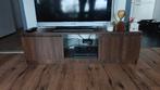 Tv meubel bruin eikenkleur 120x30x36, Ophalen, 100 tot 150 cm, Glas, Zo goed als nieuw