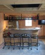 RVS Drankenrek plafond met verlichting, Ophalen, Gebruikt