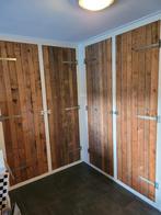 kast deuren hout steigerhout look keldingkast inbouw, Ophalen, Gebruikt