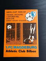 ⚽ Programma Uefa-Cup Magdenburg - Atl. Bilbao 1985-1986 ⚽, Verzamelen, Sportartikelen en Voetbal, Ophalen of Verzenden, Zo goed als nieuw