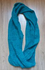 Turquoise Gebreide Col Sjaal Loop Shawl, Ophalen of Verzenden, Zo goed als nieuw, Sjaal