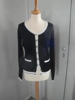 Zwart/créme vestje PROMISS maat S, Kleding | Dames, Truien en Vesten, Promiss, Zwart, Ophalen of Verzenden, Zo goed als nieuw