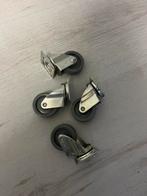 4x zwenkwieltjes, Doe-het-zelf en Verbouw, Zwenkwielen, Ophalen, Gebruikt