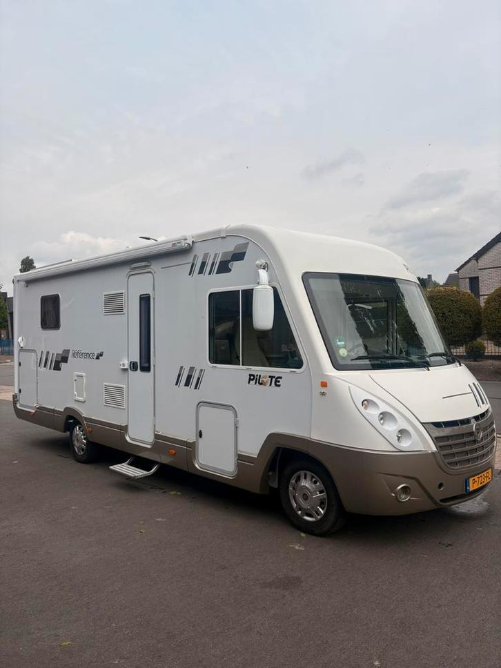 Pilote g740 xlc integraal camper incl. Fiat panda queensbed., Caravans en Kamperen, Campers, Particulier, tot en met 5, Integraal