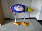 Kunstobject: Staande vogel (Papier maché en hout), Ophalen