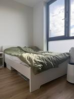 Tweepersoons bed incl lattenbodem - 140x200 - Ikea Askvoll, Ophalen, Wit, Tweepersoons, 140 cm