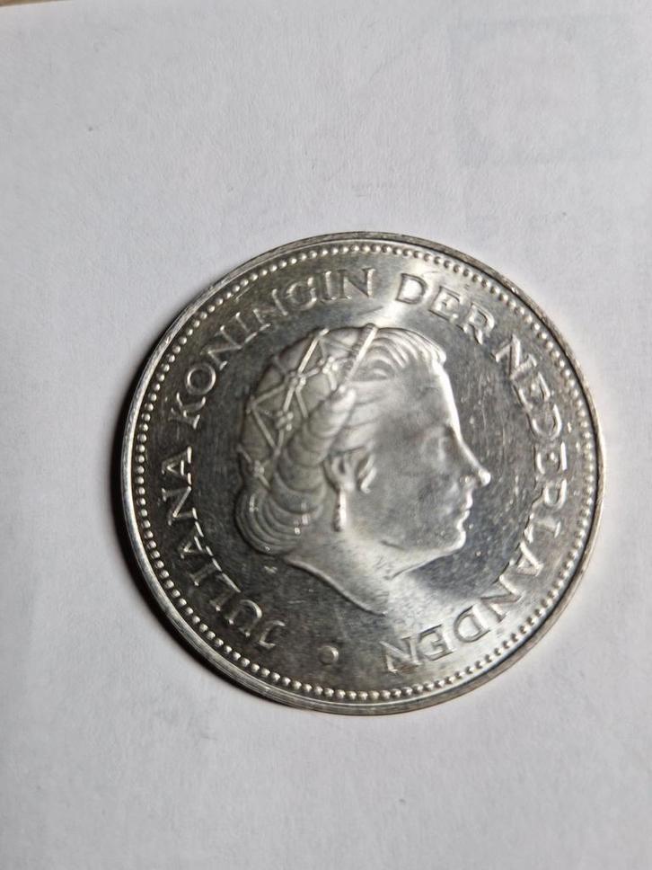 Zilveren 10 Gulden 1945-1970 - Nederland Herrijst, Postzegels en Munten, Munten | Nederland, Losse munt, 10 gulden, Koningin Juliana