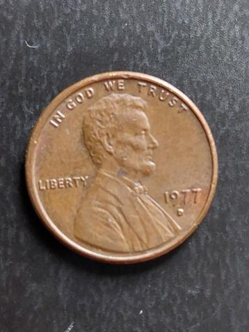 ONE CENT - D - LINCOLN PENNY 1977 (USA) beschikbaar voor biedingen