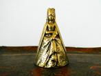 Bronzen tafelbel handbel dame in middeleeuwse kledij, Antiek en Kunst, Ophalen of Verzenden, Brons