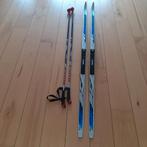 Langlauflatten (fisher) met stokken, Ophalen, Ski's, Salomon