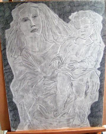 Hubert Bekman ontwerp voor een sculptuur (Potlood) tekening beschikbaar voor biedingen