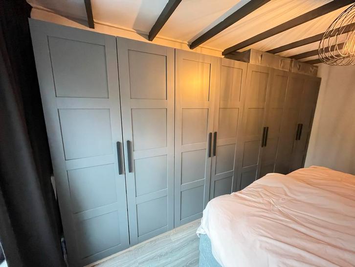 4 grijze Ikea Pax deuren, Huis en Inrichting, Kasten | Kledingkasten, Zo goed als nieuw, 150 tot 200 cm, 50 tot 100 cm, Minder dan 25 cm