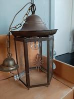 Oud hallampje / metaal met glas, Ophalen, Gebruikt, Glas, Klassiek