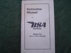 BSA Bantam D1 125cc 1950 instruction manual, Motoren, Ophalen of Verzenden, Overige merken