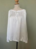 Witte satijnen blouse, Aaiko, Verzenden, Wit, Maat 42/44 (L)
