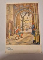 Prentkaart 1948 klokkenluider Gelukkig Nieuwjaar, Ophalen of Verzenden, 1940 tot 1960, Gelopen, Feest(dag)