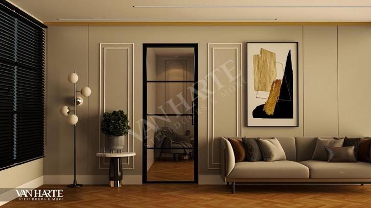 Stalen Deuren -Scharnierdeur, taatsdeur., Doe-het-zelf en Verbouw, Deuren en Horren, Nieuw, Binnendeur, 215 cm of meer, 80 tot 100 cm