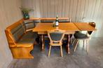 Duitse Eethoek oostenrijkse zithoek jaren 70/80 tiroler hoek, Ophalen, Gebruikt, Inclusief barstoelen, Nvt
