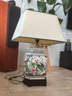 Authetieke Chinese Vaaslamp, Huis en Inrichting, Lampen | Tafellampen, Ophalen, Zo goed als nieuw, Minder dan 50 cm