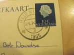 rijen, poststempel 1965, dekkers, stationsstraat 18, Postzegels en Munten, Ophalen of Verzenden, Briefkaart