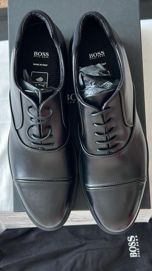 Hugo Boss veterschoenen van leer, Kleding | Heren, Schoenen, Nieuw, Veterschoenen, Zwart, Ophalen of Verzenden