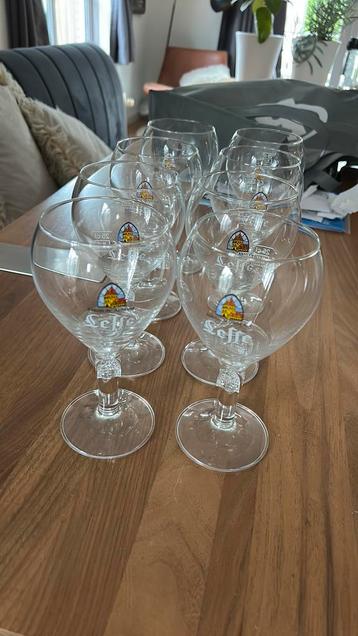 Set 8x Leffe glazen beschikbaar voor biedingen