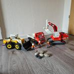 3 Playmobil Bouwvoertuigen, Ophalen, Zo goed als nieuw, Los playmobil
